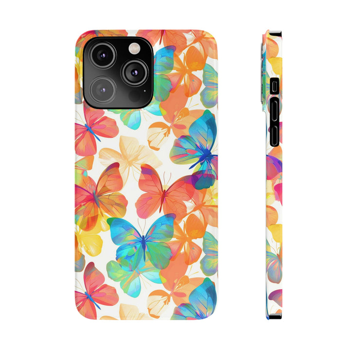 Slim Cute Phone Cases for Iphone - | iPhone 15 Case | iPhone 15 Pro Max Case, Iphone 14 Case, Iphone 14 Pro Max, Iphone 13, Summer Bright Butterflies - Studio40ParkLane