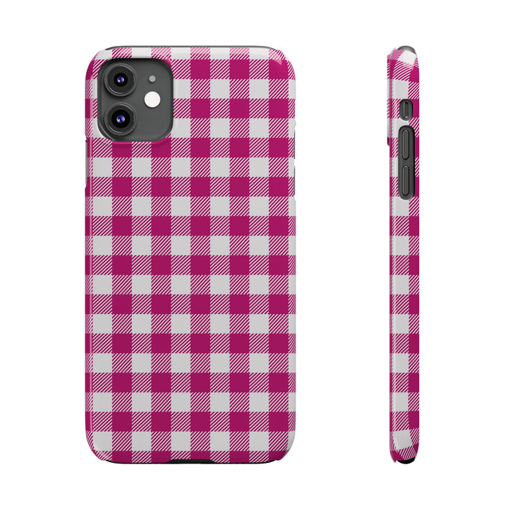 Slim Pink Gingham Gift for Her Cute Phone Cases for Iphone 16 Pro Max | iPhone 15 Case | iPhone 15 Pro Max Case, Iphone 14, 13, 12, 11, 10, 8, 7 - Studio40ParkLane