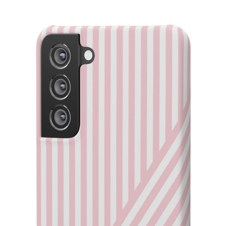 Aesthetic Sweet Pink Stripes Cute Phone Case Sleek Snap - For iPhone 17 Pro Max iPhone 16 Pro iPhone 15 Iphone 14 Plus 13 Pro 12 11 10 Gift