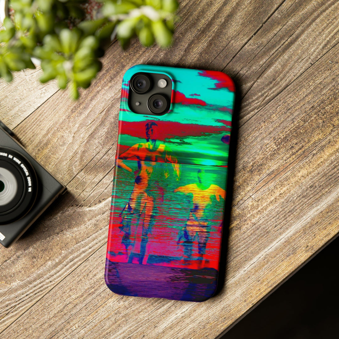 Slim Cute Phone Cases for Iphone - | iPhone 15 Case | iPhone 15 Pro Max Case, Iphone 14 Case, Iphone 14 Pro Max, Iphone 13, Sunset Mystery Dance - Studio40ParkLane