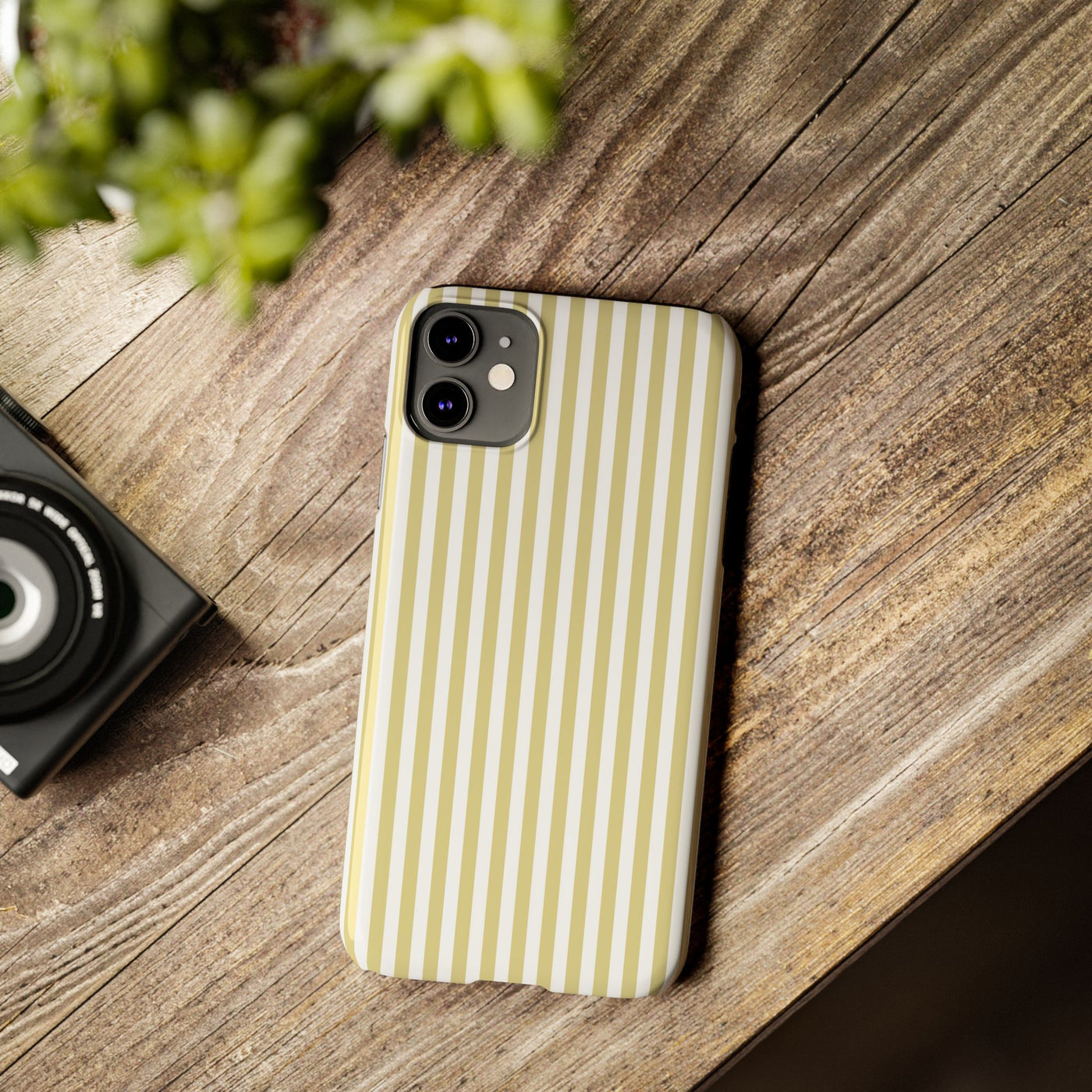 Slim Soft Yellow Striped Cute Phone Case for Iphone 16 - | iPhone 15 Pro Max Case | iPhone 14 Case Iphone 13 12 11 10 9 8 7 XS Gift for Her - Studio40ParkLane
