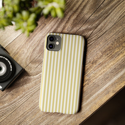 Slim Soft Yellow Striped Cute Phone Case for Iphone 16 - | iPhone 15 Pro Max Case | iPhone 14 Case Iphone 13 12 11 10 9 8 7 XS Gift for Her - Studio40ParkLane