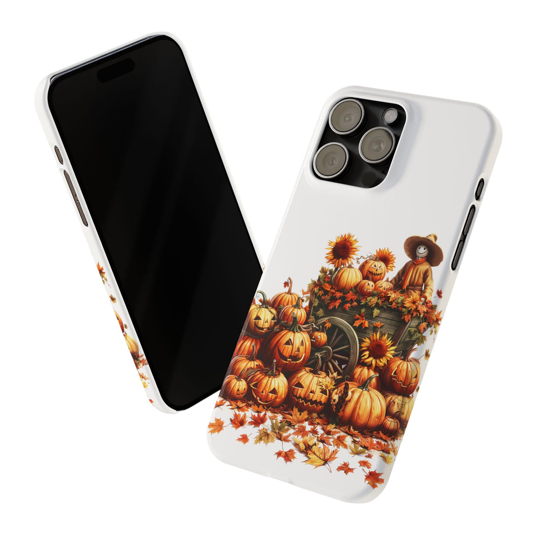 Slim Fall Leaves Scarecrow Slim Cute Phone Cases for Iphone | iPhone 15 Case | iPhone 15 Pro Max Case, Iphone 14, Iphone 14 Pro Max, Iphone 13 - Studio40ParkLane