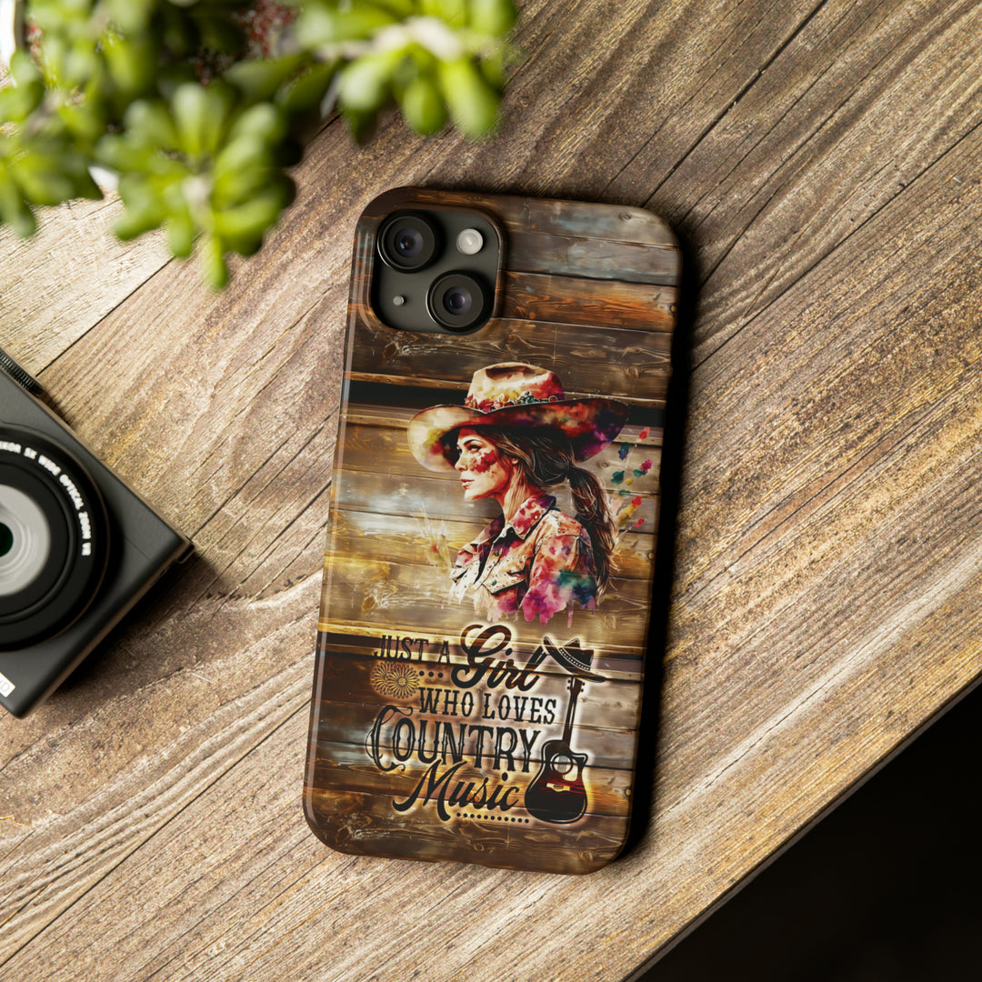 Slim Cute Phone Cases for Iphone - | iPhone 15 Case | iPhone 15 Pro Max Case, Iphone 14 Case, Iphone 14 Pro Max, Iphone 13, Country Music Girl - Studio40ParkLane