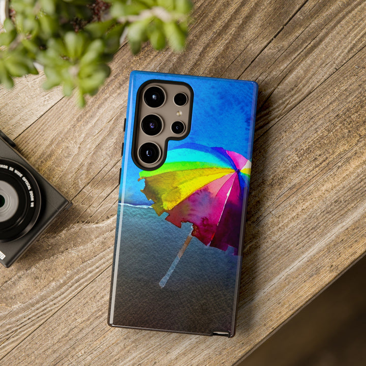 Cute Samsung Case | Cool Iphone Case | Summer Colorful Beach Parasol, Samsung S24, S23, S22, S21, IPhone 15 Case | Iphone 14 Case, Iphone 13 Case - Studio40ParkLane