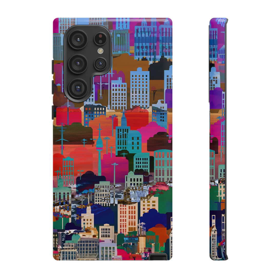 Cute Samsung Case | Cool Iphone Case | Summer City Skyline, Samsung S24, S23, S22, S21, IPhone 15 Case | Iphone 14 Case, Iphone 13 Case - Studio40ParkLane