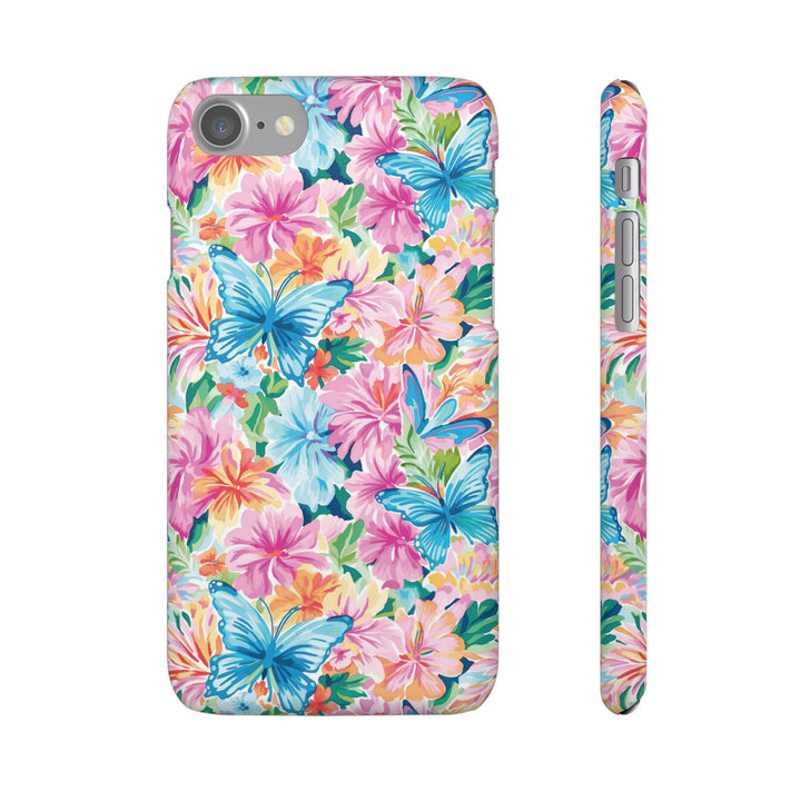 Sleek Snap Butterflies Flowers Cute Phone Case for iPhone 16 15 14 13 12 11 X Xs Max Xr Pro Plus Samsung Galaxy S24 S23 S22 S21 S20 Ultra