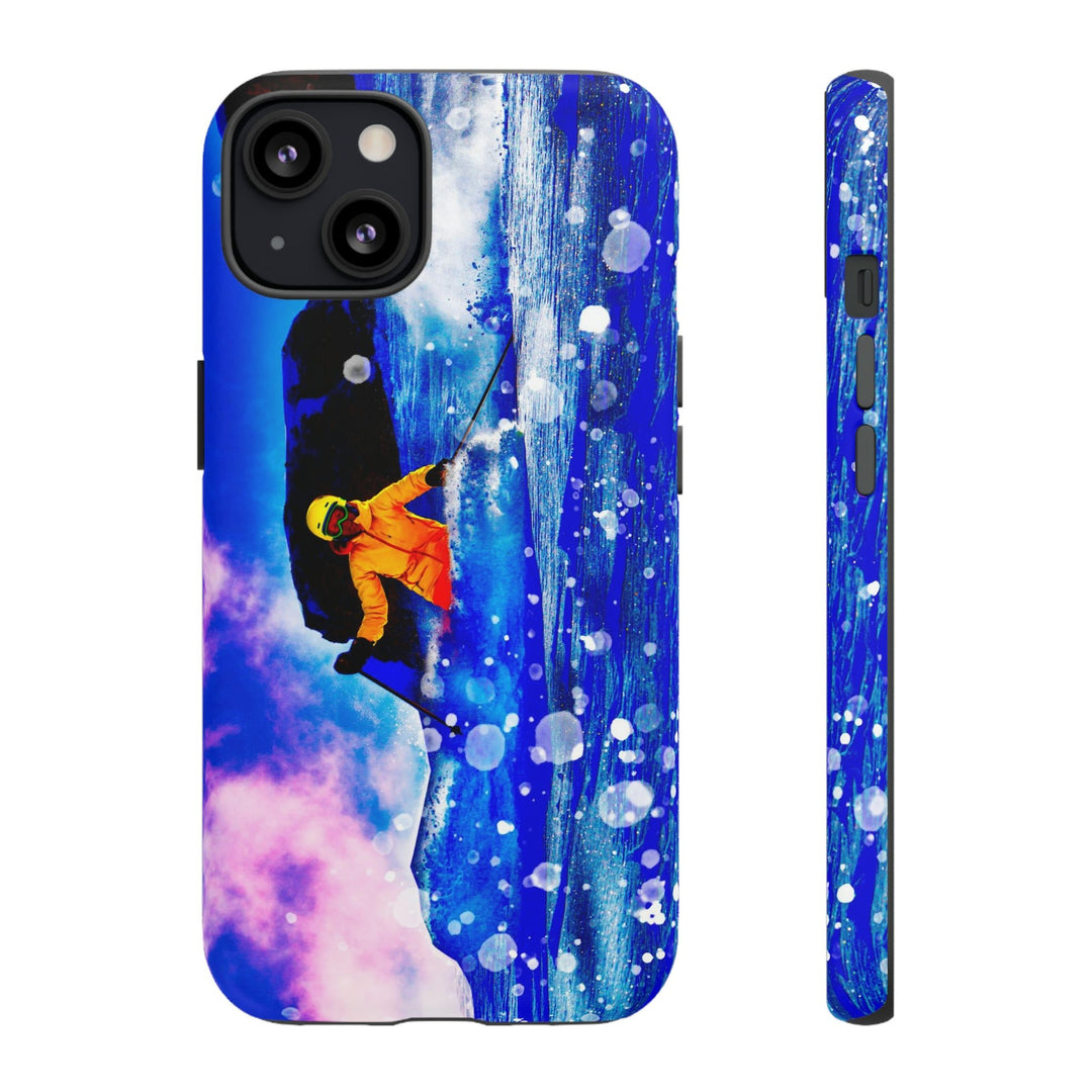 Cute IPhone Case | iPhone 15 Case | iPhone 15 Pro Max Case, Iphone 14 Case, Iphone 14 Pro Max Case IPhone Case for Art Lovers, Skier Mountain - Studio40ParkLane
