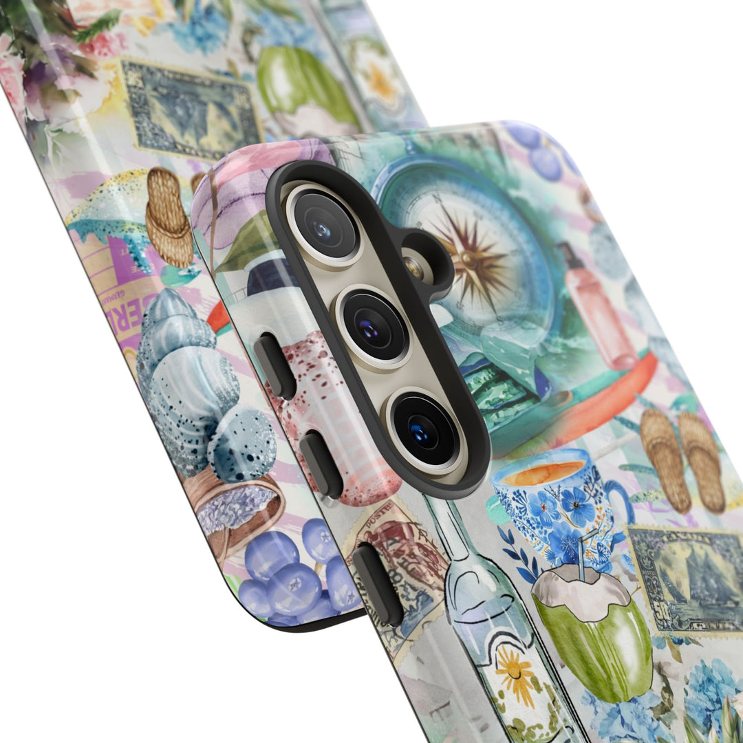 Impact Resistant, Travel Coquette Collage, Cute Phone Cases for Samsung S24, S23, S22, S21, IPhone 15 pro Iphone 14 pro Iphone 13 IPhone 12 Iphone 11 - Studio40ParkLane