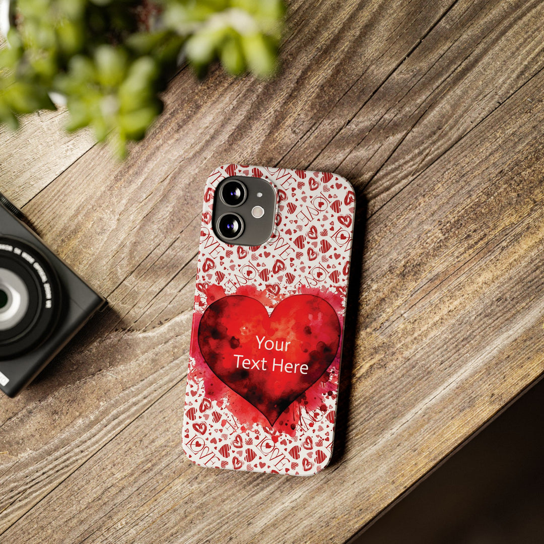 Slim Cute Phone Cases for Iphone - | iPhone 15 Case | iPhone 15 Pro Max Case, Iphone 14 Case, Iphone 14 Pro Max, Iphone 13, Valentine Hearts Love - Studio40ParkLane