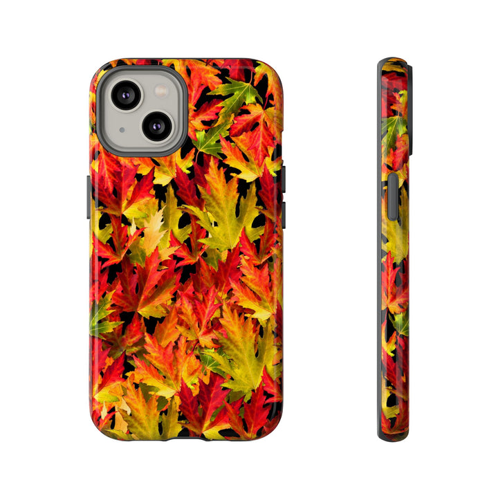 Fall Leaves Impact Resistant, Cute Phone Cases for Samsung S24, S23, S22, S21, IPhone 15 pro Iphone 14 pro Iphone 13 IPhone 12 Iphone 11 - Studio40ParkLane
