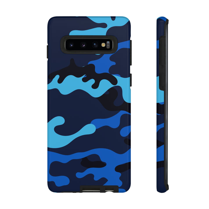 Cute Samsung Phone Case | Aesthetic Samsung Phone Case | Galaxy S23, S22, S21, S20 | Blue Camouflage, Protective Phone Case - Studio40ParkLane