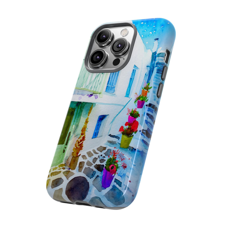 Impact Resistant, Greece House, Cute Phone Cases for Samsung S24, S23, S22, S21, IPhone 15 pro Iphone 14 pro Iphone 13 IPhone 12 Iphone 11 - Studio40ParkLane