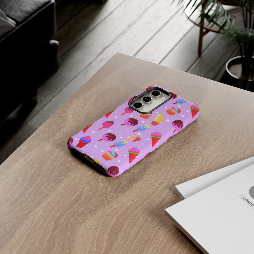 Cute Samsung Case | Cool Iphone Case | Summer Pink Ice - Cream, Samsung S24, S23, S22, S21, IPhone 15 Case | Iphone 14 Case, Iphone 13 Case - Studio40ParkLane