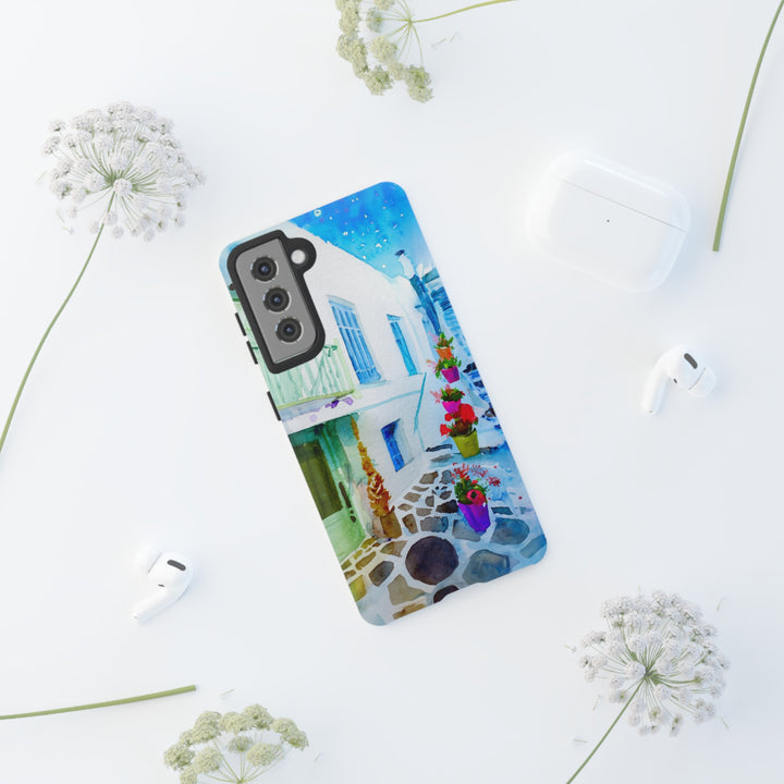 Impact Resistant, Greece House, Cute Phone Cases for Samsung S24, S23, S22, S21, IPhone 15 pro Iphone 14 pro Iphone 13 IPhone 12 Iphone 11 - Studio40ParkLane