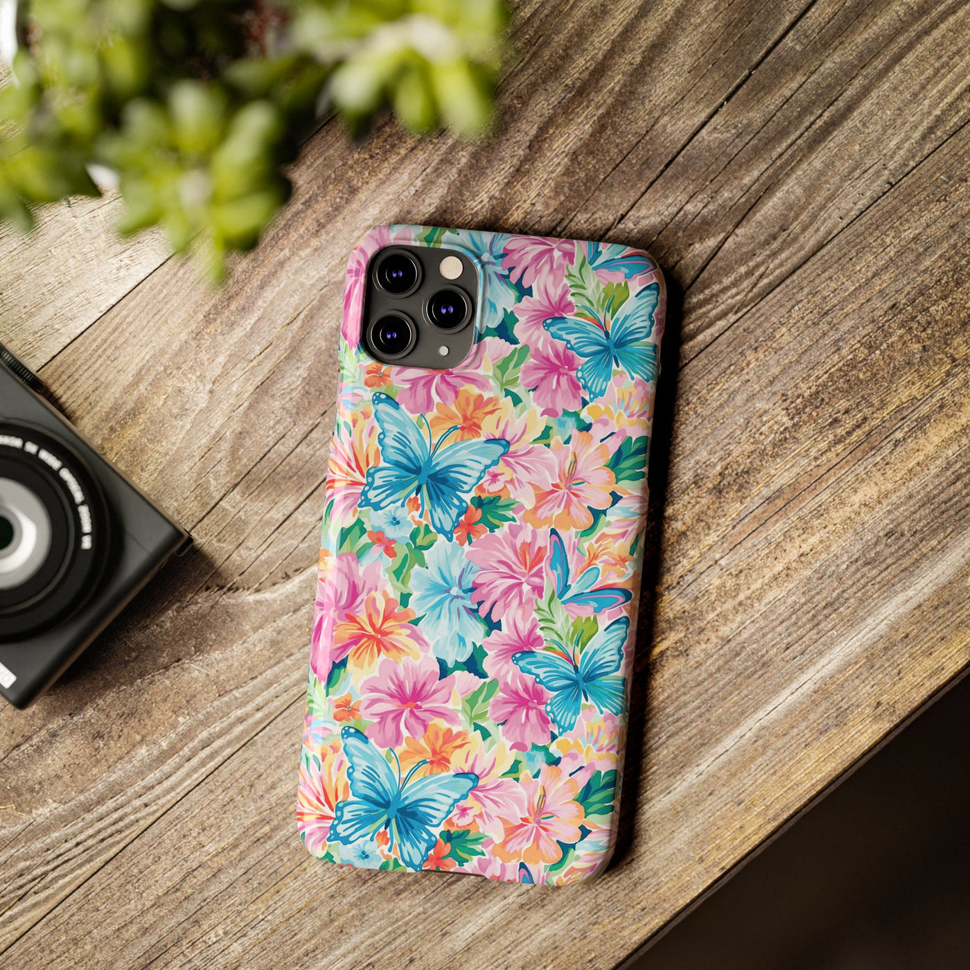 Slim Butterflies Flowers Gift for Her Cute Phone Cases for Iphone 16 Pro Max | iPhone 15 Case | iPhone 15 Pro Max Case, Iphone 14, 13, 12, 11, 10, 8, 7