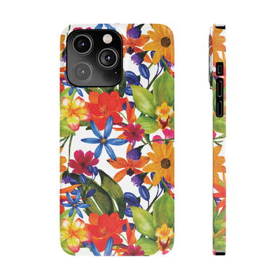 Slim Spring Flowers Gift for Her Cute Phone Cases for Iphone 16 Pro Max | iPhone 15 Case | iPhone 15 Pro Max Case, Iphone 14, 13, 12, 11, 10, 8, 7 - Studio40ParkLane