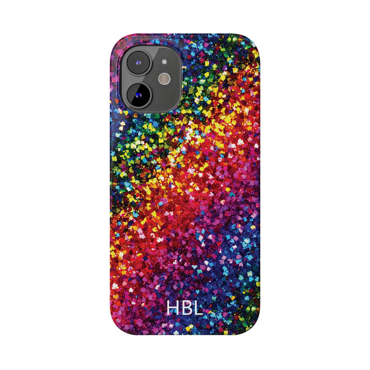 Slim Personalized Slim Muted Faux Play on Glitter Effect Cute Phone Cases for Iphone 16 Pro Max | iPhone 15 Case | iPhone 15 Pro Max Case, Iphone 14, Iphone 14 Pro Max, Iphone 13 12 11 8 7 - Studio40ParkLane