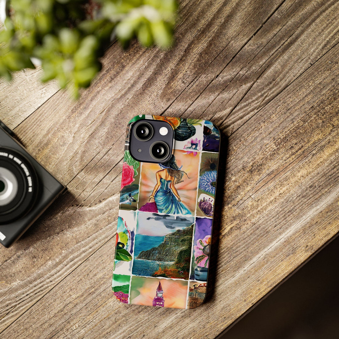 Slim Travel Coquette Collage Slim Cute Phone Cases for Iphone | iPhone 15 Case | iPhone 15 Pro Max Case, Iphone 14, Iphone 14 Pro Max, Iphone 13 - Studio40ParkLane