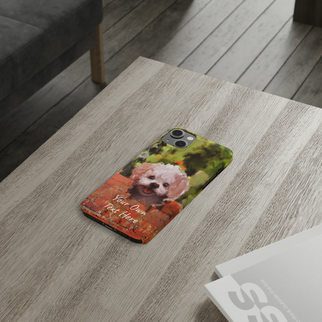 Slim Personalized Cute iPhone Cases - | iPhone 15 Case | iPhone 15 Pro Max Case, Iphone 14 Case, Iphone 14 Pro Max, Iphone 13, Bichon Frise Dog - Studio40ParkLane