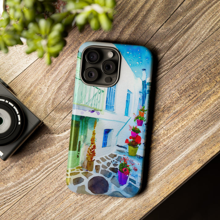 Impact Resistant, Greece House, Cute Phone Cases for Samsung S24, S23, S22, S21, IPhone 15 pro Iphone 14 pro Iphone 13 IPhone 12 Iphone 11 - Studio40ParkLane