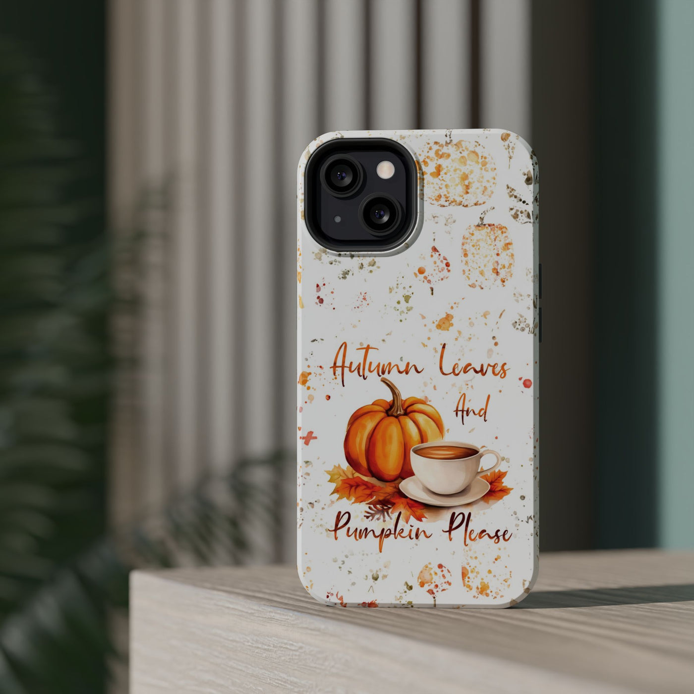 Fall Leaves Pumpkins Tough Magsafe Cute Phone Cases for Iphone | iPhone 15 Case | iPhone 15 Pro Max Case, Iphone 14, Iphone 14 13 12 11 10 9 8 7 - Studio40ParkLane