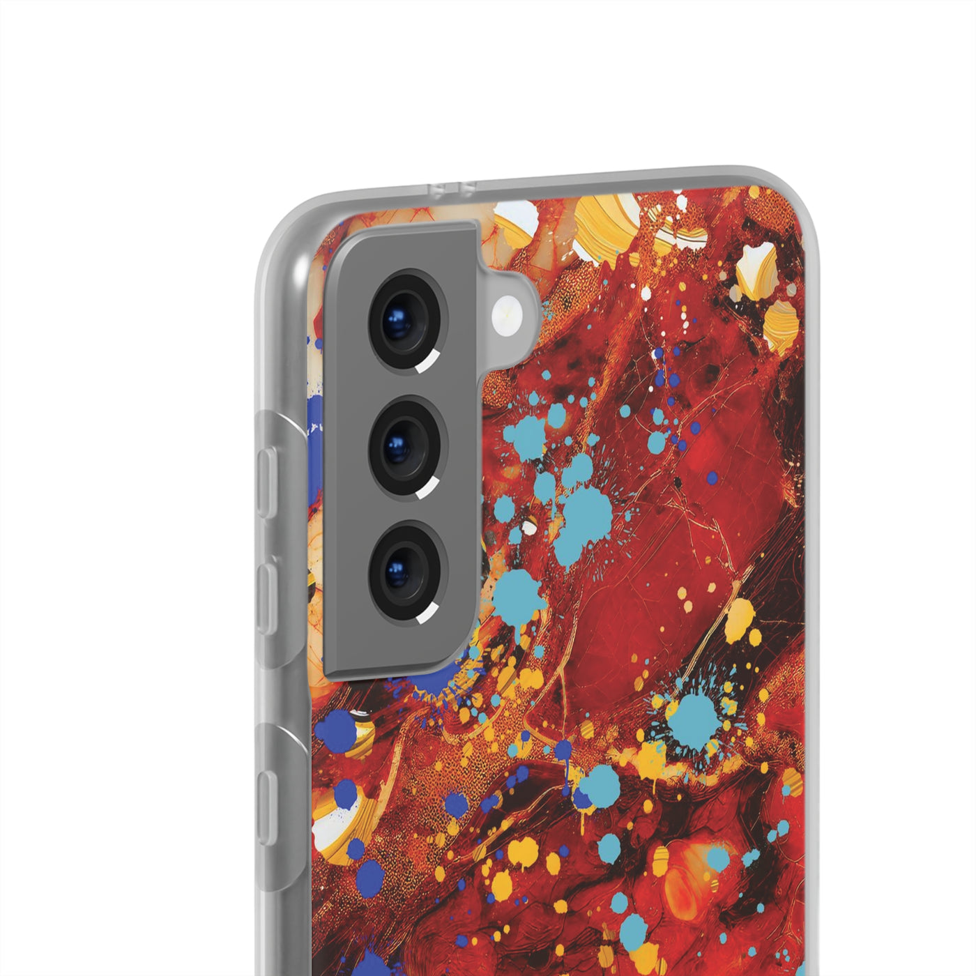 Cute Flexi Samsung Phone Cases, Fall Marble Splash Galaxy S23 Phone Case, Samsung S22 Case, Samsung S21 Case, S20 Plus