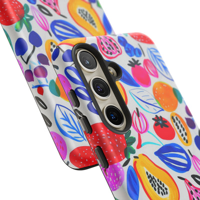 Cute Samsung Phone Case | Aesthetic Samsung Phone Case | Galaxy S23, S22, S21, S20 | Summer Fruit Cocktail, Protective Phone Case