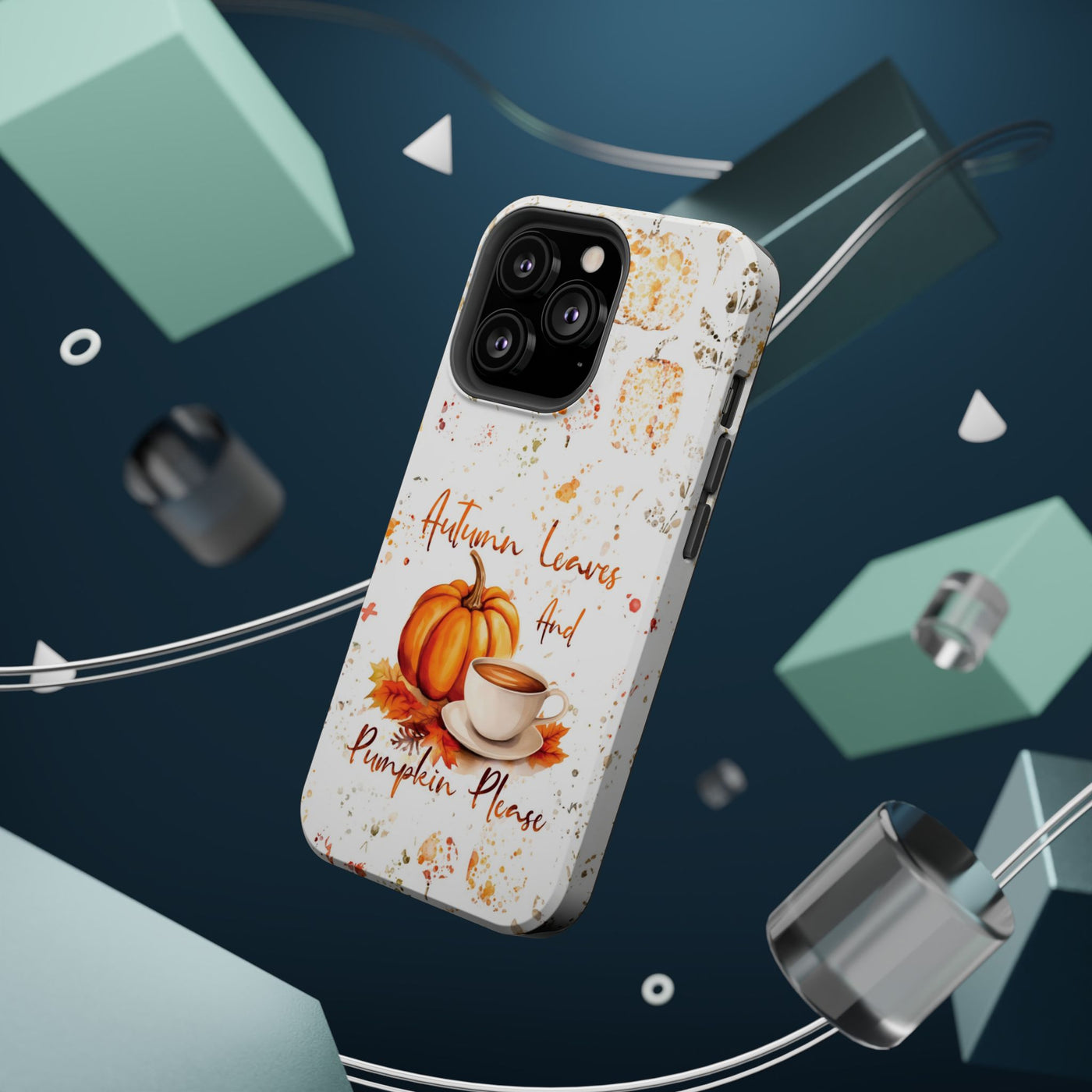 Fall Leaves Pumpkins Tough Magsafe Cute Phone Cases for Iphone | iPhone 15 Case | iPhone 15 Pro Max Case, Iphone 14, Iphone 14 13 12 11 10 9 8 7 - Studio40ParkLane