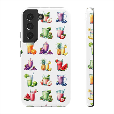 Cute Samsung Case | Cool Iphone Case | Tropical Summer Fruit Cocktail, Samsung S24, S23, S22, S21, IPhone 15 Case | Iphone 14 Case, Iphone 13 Case