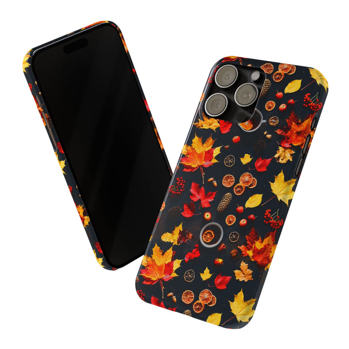 Slim Cute Fall Leaves Collage Phone Cases for Iphone | iPhone 15 Case | iPhone 15 Pro Max Case, Iphone 14, Iphone 14 Pro Max, Iphone 13, Iphone 16 - Studio40ParkLane
