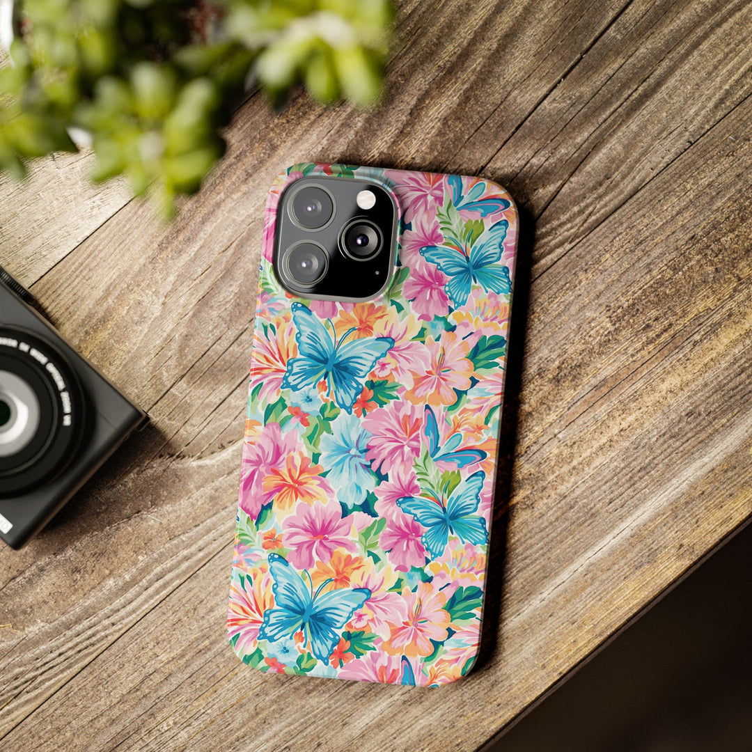 Slim Butterflies Flowers Gift for Her Cute Phone Cases for Iphone 16 Pro Max | iPhone 15 Case | iPhone 15 Pro Max Case, Iphone 14, 13, 12, 11, 10, 8, 7 - Studio40ParkLane