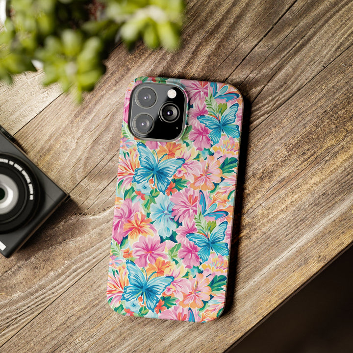 Slim Butterflies Flowers Gift for Her Cute Phone Cases for Iphone 16 Pro Max | iPhone 15 Case | iPhone 15 Pro Max Case, Iphone 14, 13, 12, 11, 10, 8, 7 - Studio40ParkLane