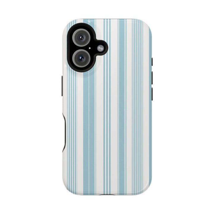 MagSafe Cute Phone Case, Coastal Striped Phone Case for iPhone 17 16 15 14 13 12 Pro Max, Samsung S26 S25 S24 Ultra case - Studio40ParkLane