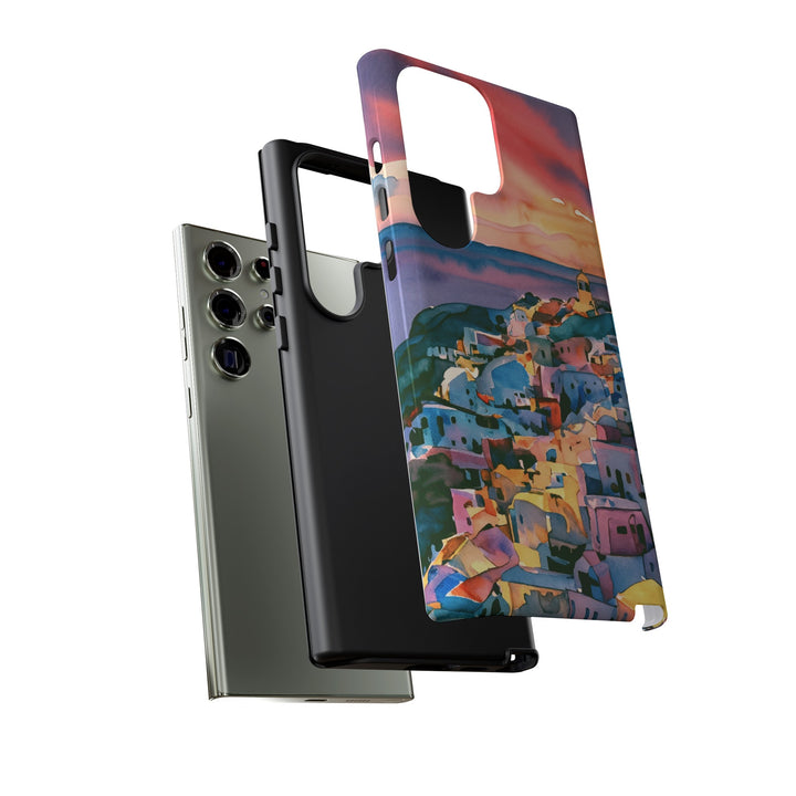 Impact Resistant, Greek Sunset, Cute Phone Cases for Samsung S24, S23, S22, S21, IPhone 15 pro Iphone 14 pro Iphone 13 IPhone 12 Iphone 11 - Studio40ParkLane