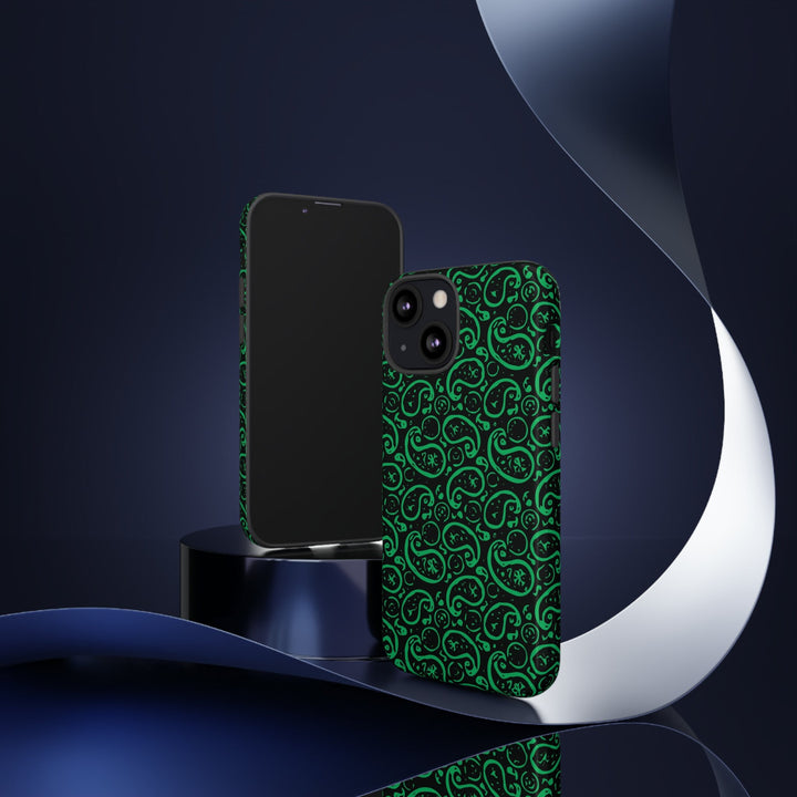 Cute IPhone Case | iPhone 15 Case | iPhone 15 Pro Max Case, Iphone 14 Case, Iphone 14 Pro Max Case IPhone Case for Art Lovers, Paisley Green - Studio40ParkLane