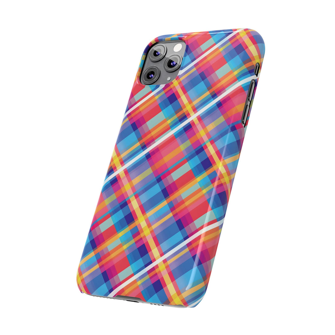 Slim Checkered Plaid Gift for Her Cute Phone Cases for Iphone 16 Pro Max | iPhone 15 Case | iPhone 15 Pro Max Case, Iphone 14, 13, 12, 11, 10, 8, 7 - Studio40ParkLane