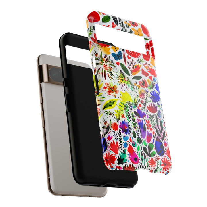 Impact Resistant, Colored Flowers, Cute Phone Cases for Samsung S24, S23, S22, S21, IPhone 15 pro Iphone 14 pro Iphone 13 IPhone 12 Iphone 11 - Studio40ParkLane