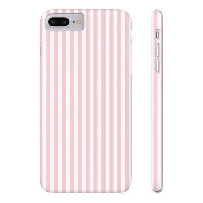 Slim Sweet Pink Striped Cute Phone Case for Iphone 16 - | iPhone 15 Pro Max Case | iPhone 14 Case Iphone 13 12 11 10 9 8 7 X XS Gift for Her