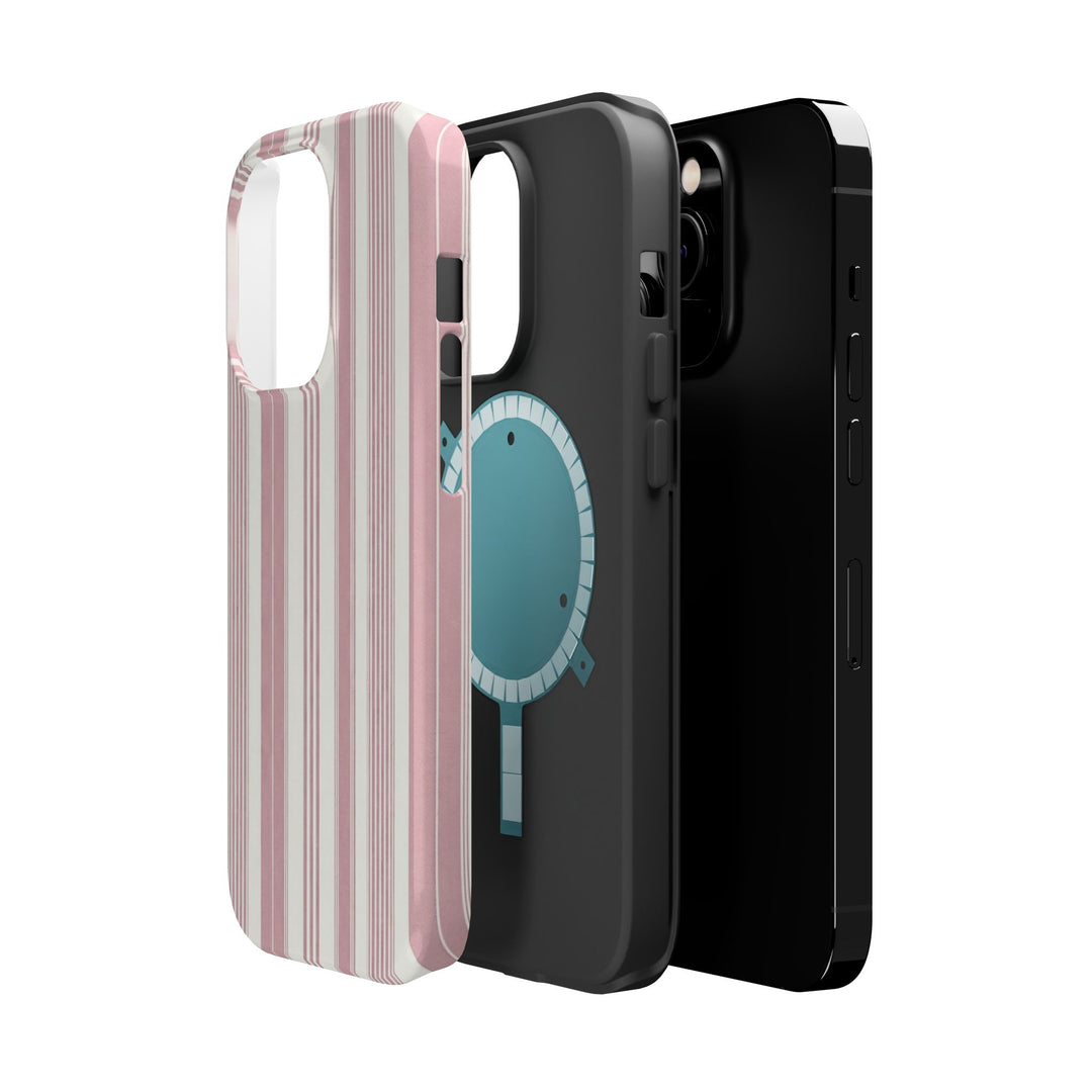 MagSafe Cute Phone Case, Coastal Striped Phone Case for iPhone 17 16 15 14 13 12 Pro Max, Samsung S26 S25 S24 Ultra case - Studio40ParkLane