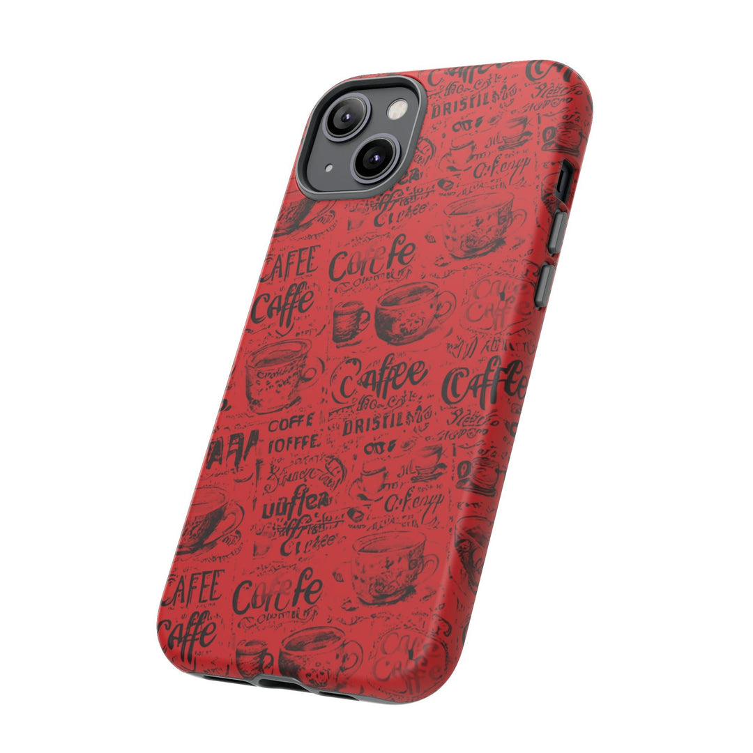 Cute IPhone Case | Red Black Coffee, iPhone 15 Case | iPhone 15 Pro Case, Iphone 14 Case, Iphone 14 Pro Max Case, Protective Iphone Case - Studio40ParkLane