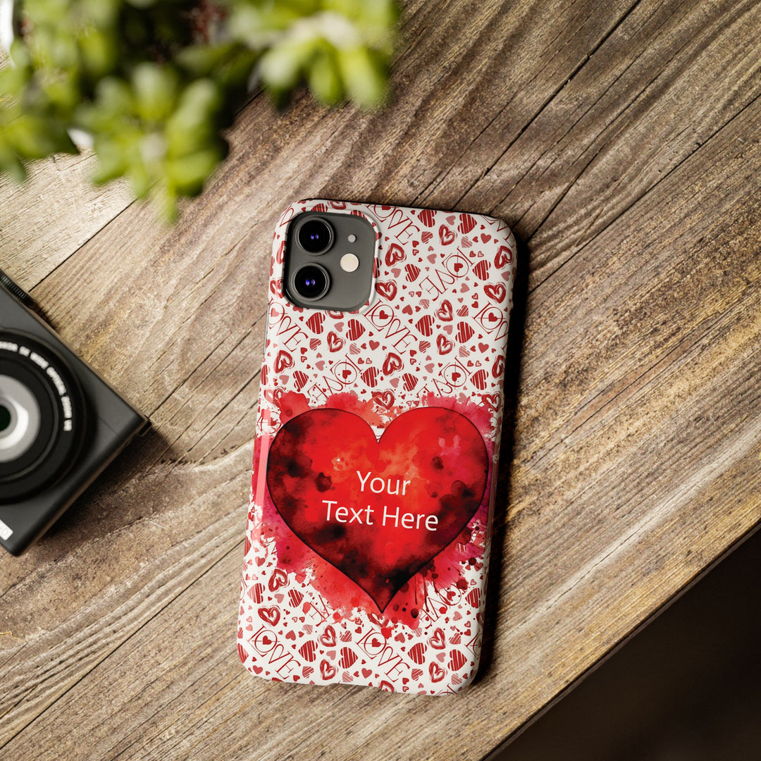 Slim Cute Phone Cases for Iphone - | iPhone 15 Case | iPhone 15 Pro Max Case, Iphone 14 Case, Iphone 14 Pro Max, Iphone 13, Valentine Hearts Love - Studio40ParkLane