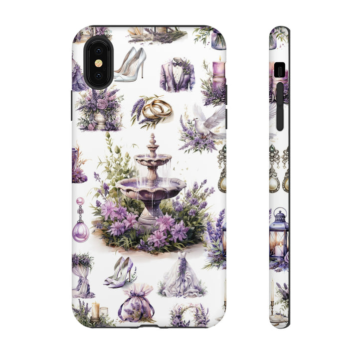 Impact Resistant, Lavender Wedding, Cute Phone Cases for Samsung S24, S23, S22, S21, IPhone 15 pro Iphone 14 pro Iphone 13 IPhone 12 Iphone 11 - Studio40ParkLane
