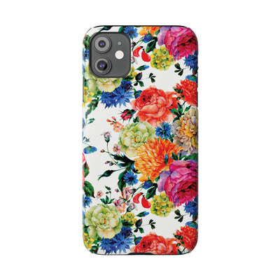 Slim Spring Flowers Gift for Her Cute Phone Cases for Iphone 16 Pro Max | iPhone 15 Case | iPhone 15 Pro Max Case, Iphone 14, 13, 12, 11, 10, 8, 7 - Studio40ParkLane