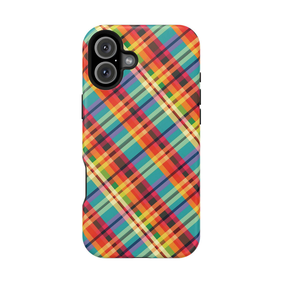 Checkered Plaid Magsafe Gift for Her Cute Phone Case for Iphone, | iPhone 16 | iPhone 15 Pro Max, Iphone 14 Pro Max, 13 12 11 10 9 8 7 - Studio40ParkLane