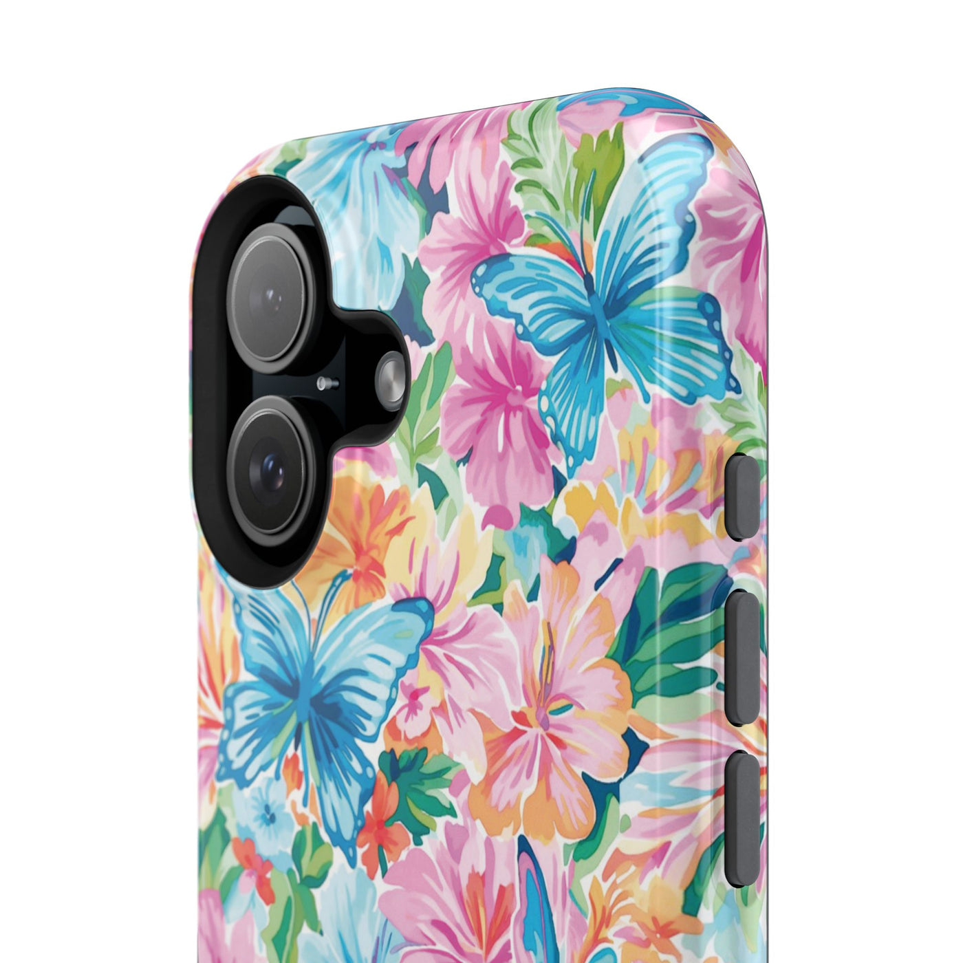 Butterflies Flowers Magsafe Cute Phone Case for Iphone Gift for Her, iPhone 16 Case iPhone 15 Pro Max Case, Iphone 14, Iphone 14 Pro Max, 13, 12