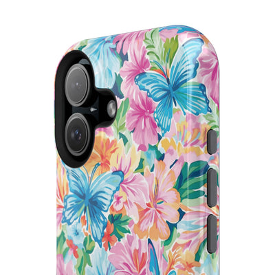 Butterflies Flowers Magsafe Cute Phone Case for Iphone Gift for Her, iPhone 16 Case iPhone 15 Pro Max Case, Iphone 14, Iphone 14 Pro Max, 13, 12