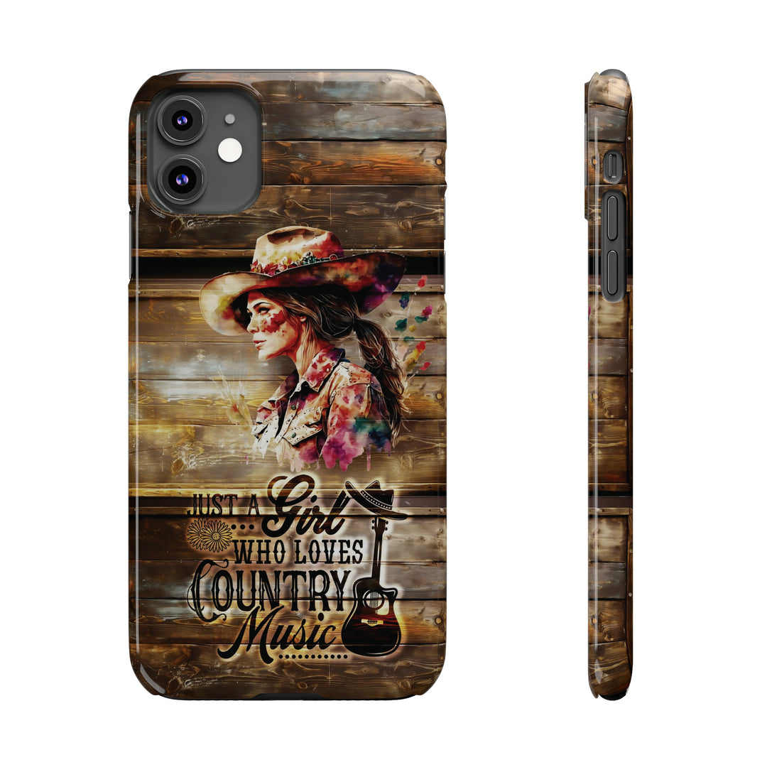 Slim Cute Phone Cases for Iphone - | iPhone 15 Case | iPhone 15 Pro Max Case, Iphone 14 Case, Iphone 14 Pro Max, Iphone 13, Country Music Girl - Studio40ParkLane