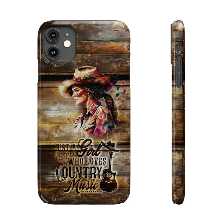 Slim Cute Phone Cases for Iphone - | iPhone 15 Case | iPhone 15 Pro Max Case, Iphone 14 Case, Iphone 14 Pro Max, Iphone 13, Country Music Girl - Studio40ParkLane