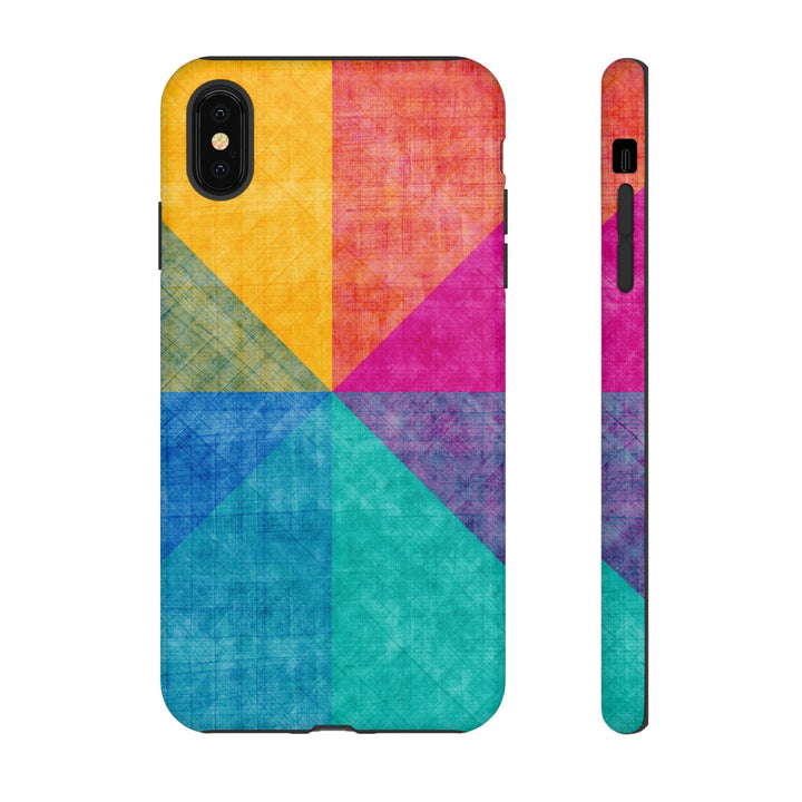 Impact Resistant, Colored Shapes, Cute Phone Cases for Samsung S24, S23, S22, S21, IPhone 15 pro Iphone 14 pro Iphone 13 IPhone 12 Iphone 11 - Studio40ParkLane